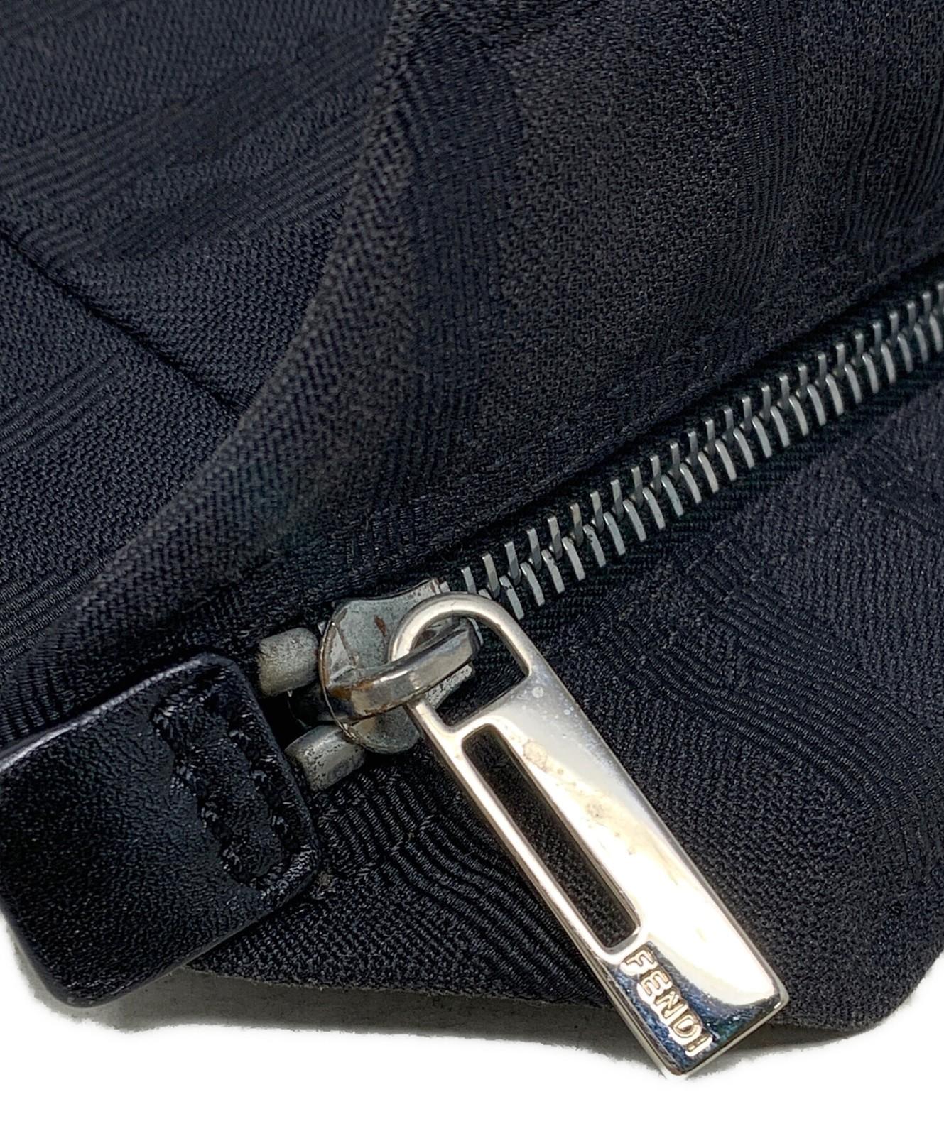 FENDI Hand Bag Tote Purse Black Authentic