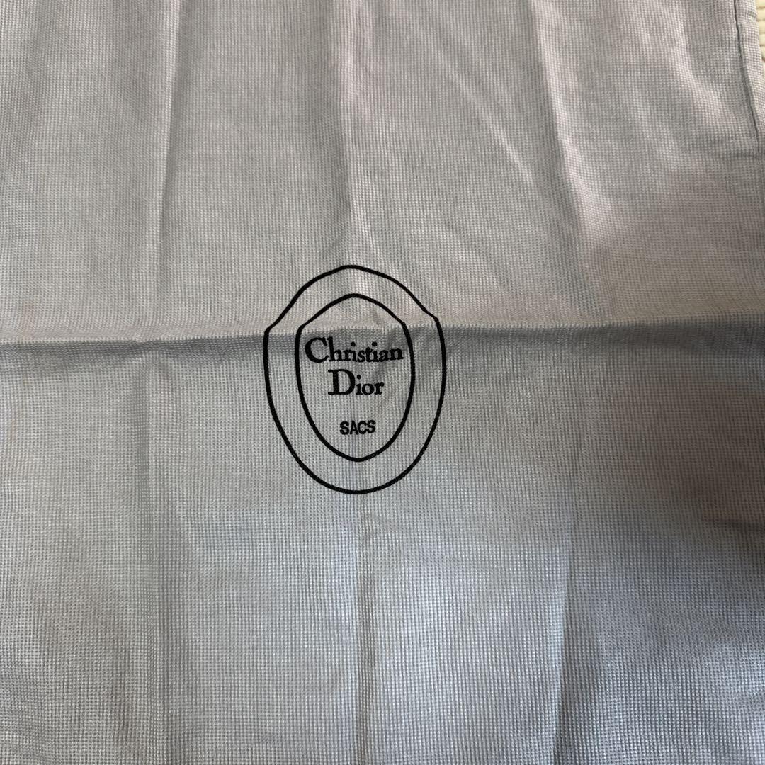 Christian Dior Hand Bag Tote Purse CD Leather Black Authentic