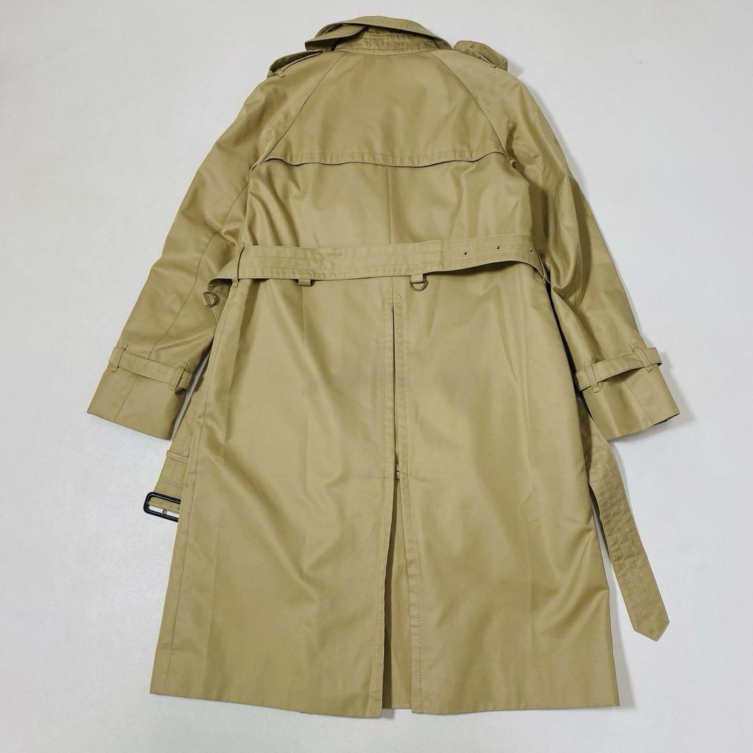 Aquascutum Trench Coat Club Check Asian fit M US size S Beige Authentic