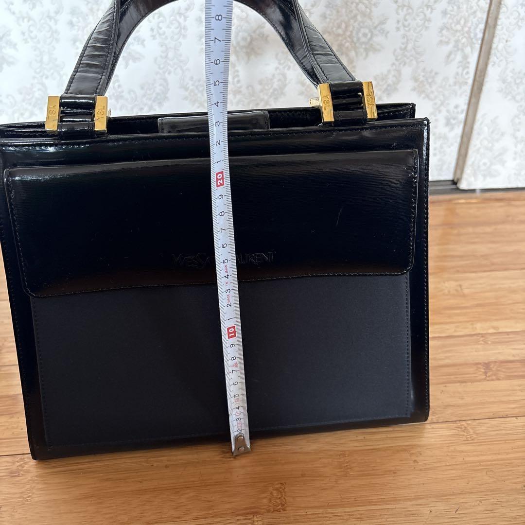 Saint Laurent Hand Bag Tote Purse Black Authentic