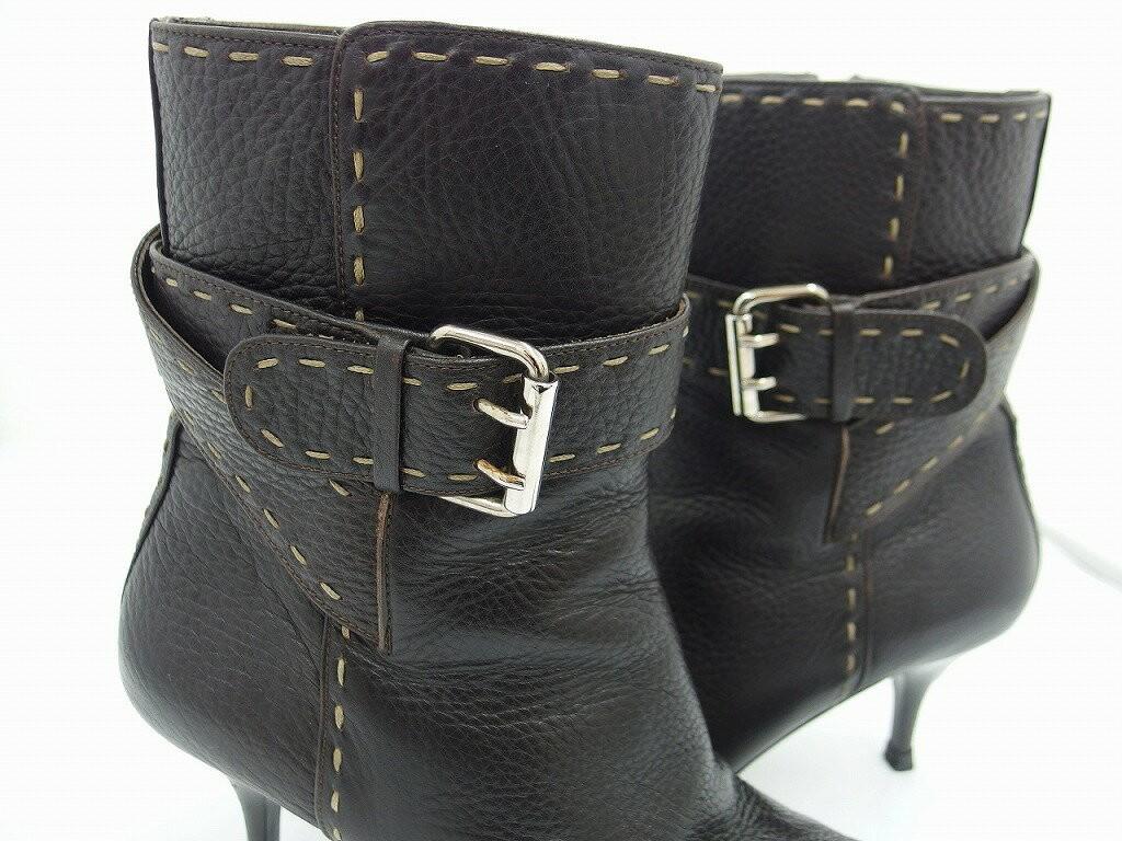 FENDI Short Boots Shoes EU 37 US 7 Authentic