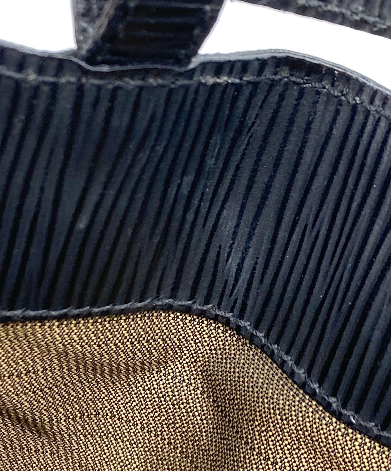 FENDI Shoulder Bag Purse FF Black Authentic