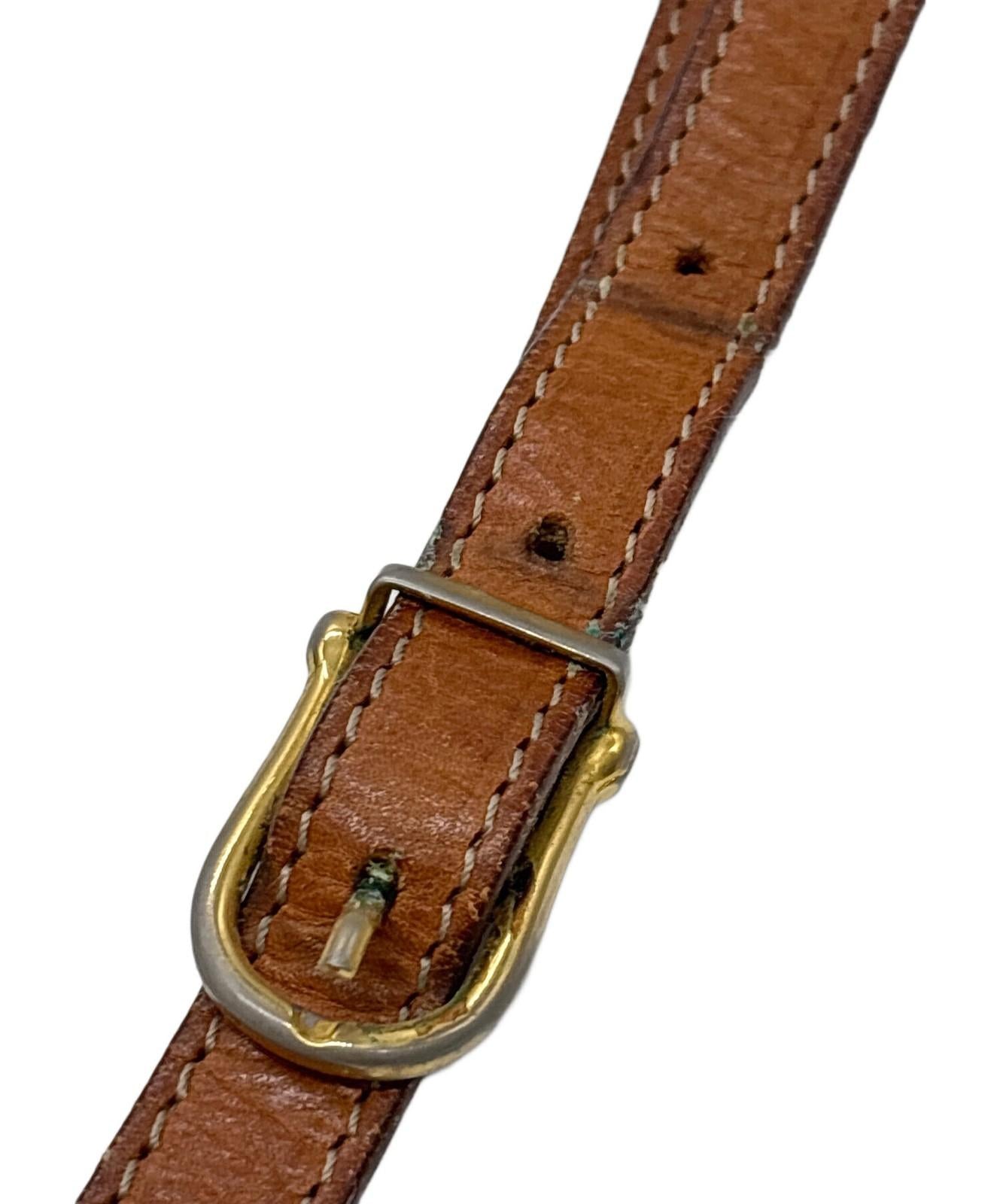 CELINE shoulder bag Macadam Purse PVC Beige Authentic Women's Used