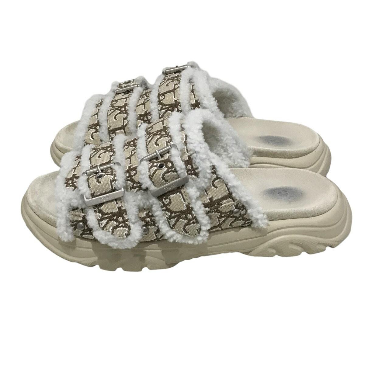 Christian Dior ×Travis Scott Cactus Jack Sandals Shoes EU 40 US 10 Beige Auth