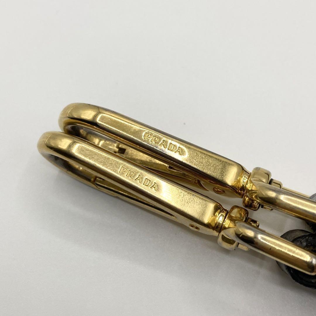 PRADA Hand Shoulder Bag Tote Purse 2way Nylon Leather Black Authentic