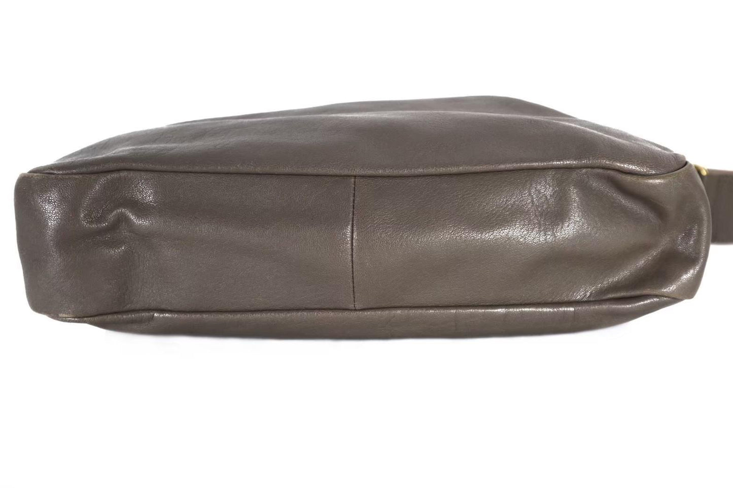 Chloe Venessa shoulder bag leather gray white Women's Authentic Used