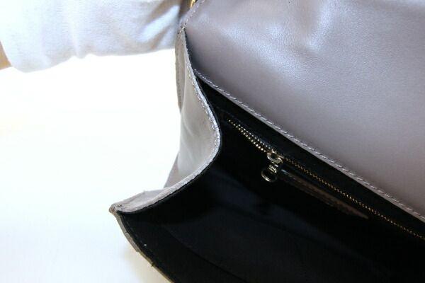 See By Chloe Shoulder Bag Purse Leather Dark Greige Authentic