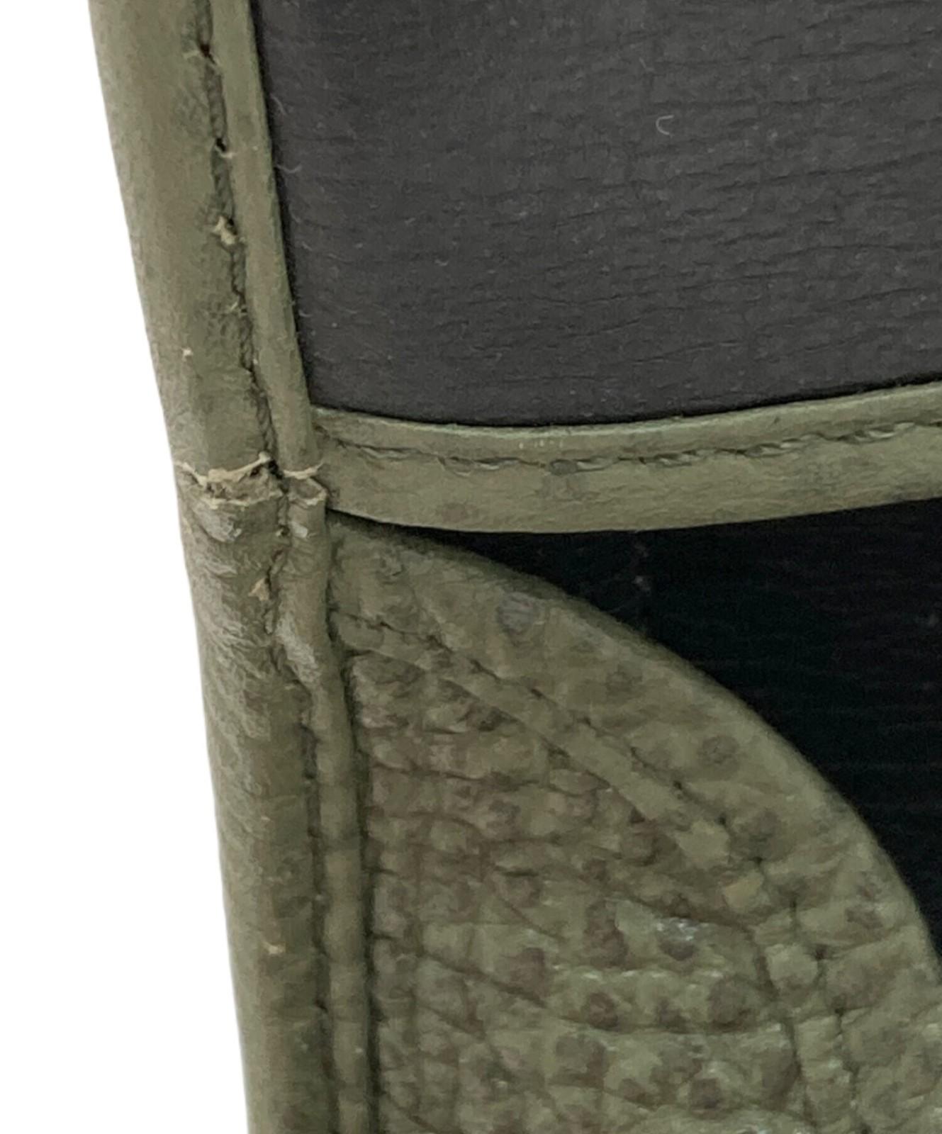 Christian Dior Shoulder Bag Purse CD Green Authentic