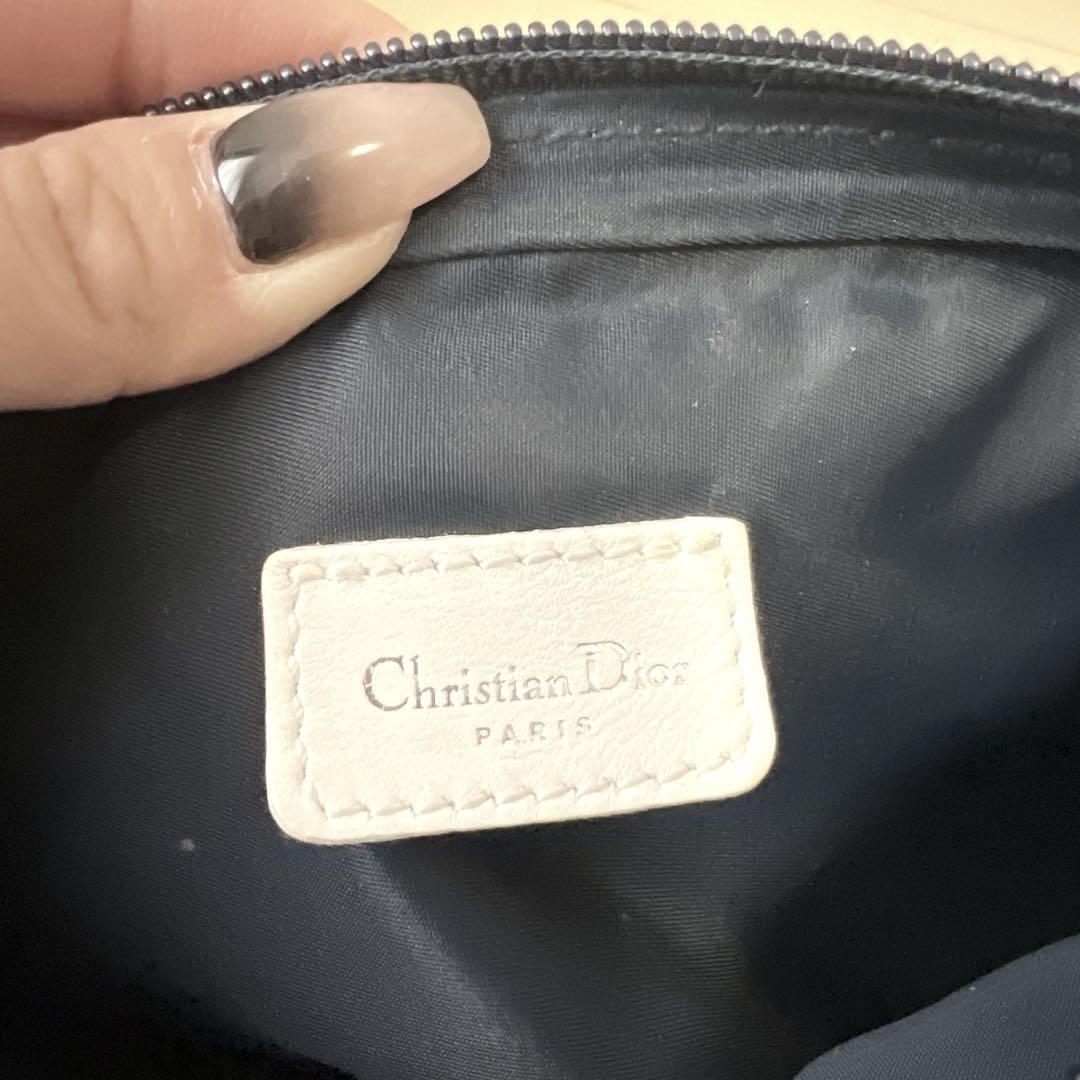 Christian Dior Shoulder Bag Purse Trotter No.2 Navy Authentic