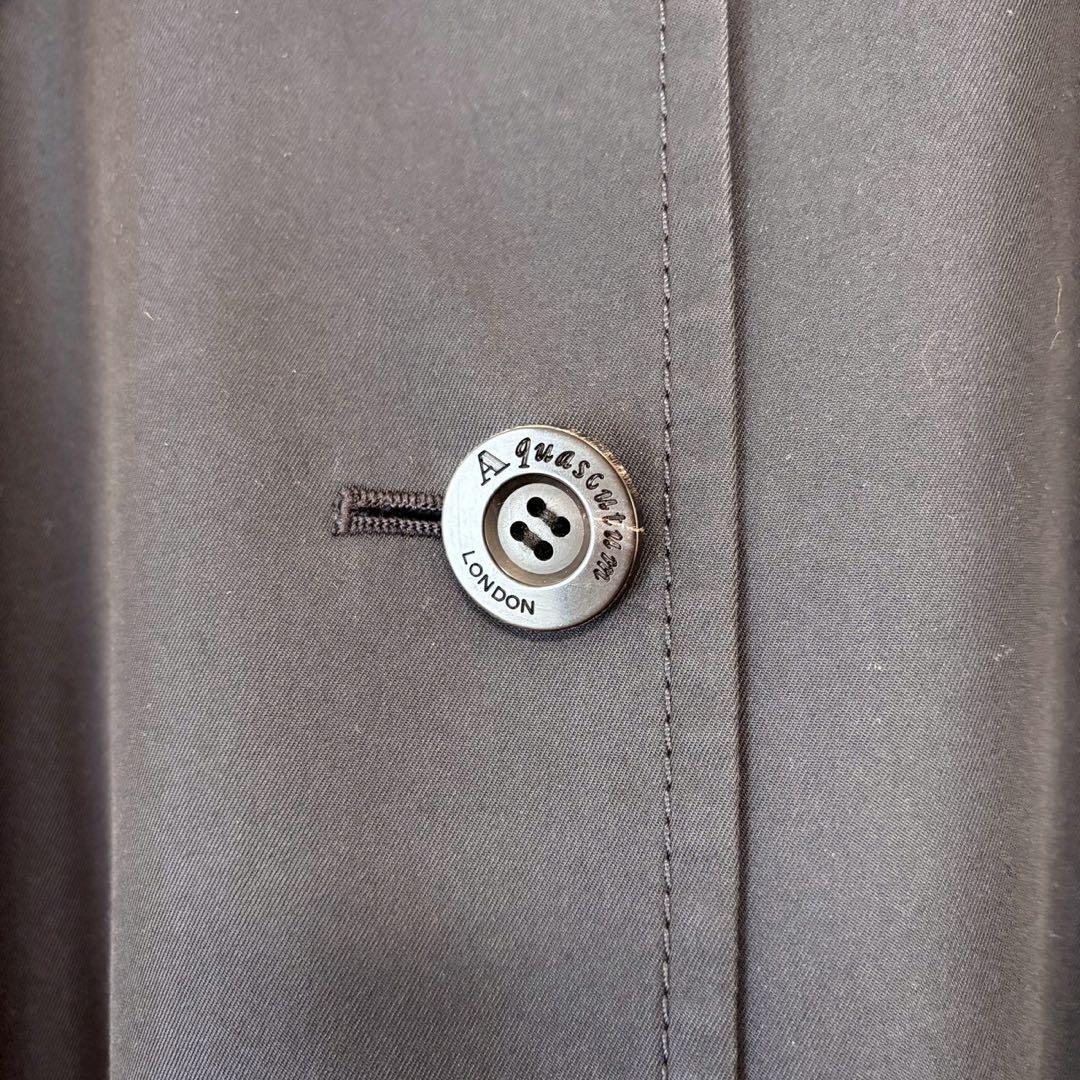 Aquascutum LONDON Coat Asian fit XS US size 2XS Navy Authentic