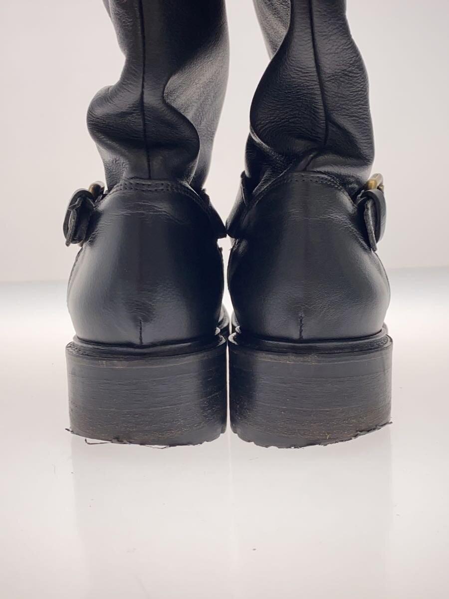 FENDI engineer Boots Shoes EU 36 US 6 Leather Black Authentic