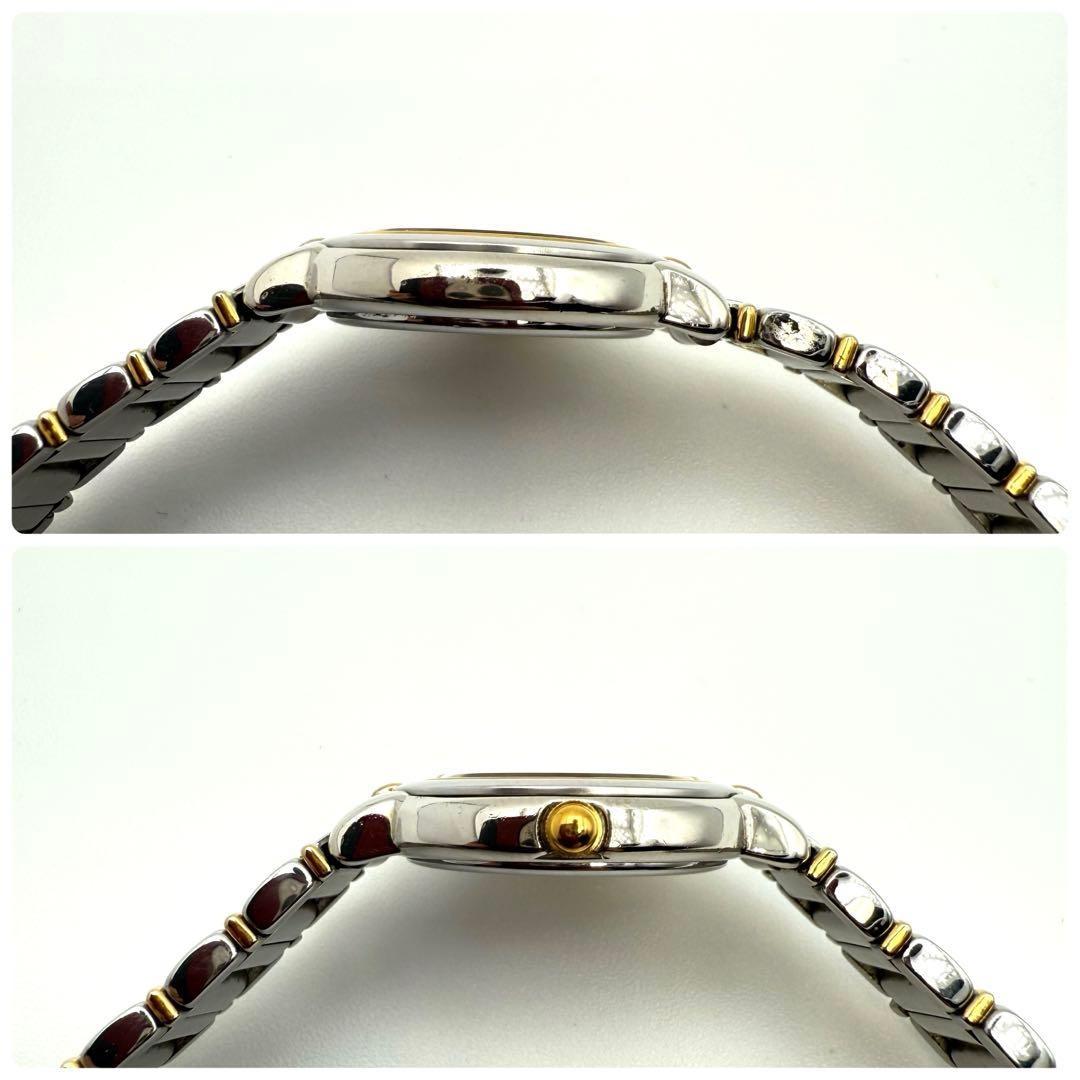 Saint Laurent Quartz Watch Wristwatch YSL Cassandra Silver Navy Women's Auth