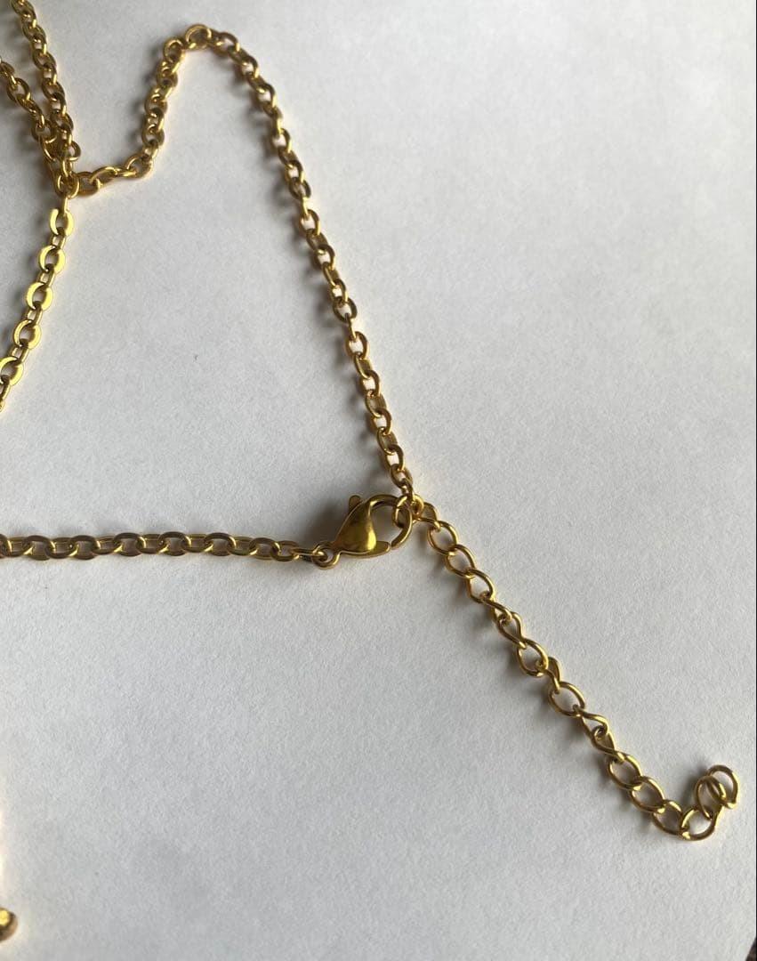 GUCCI Crest Necklace Pendant Old Gold Men Accessory Authentic