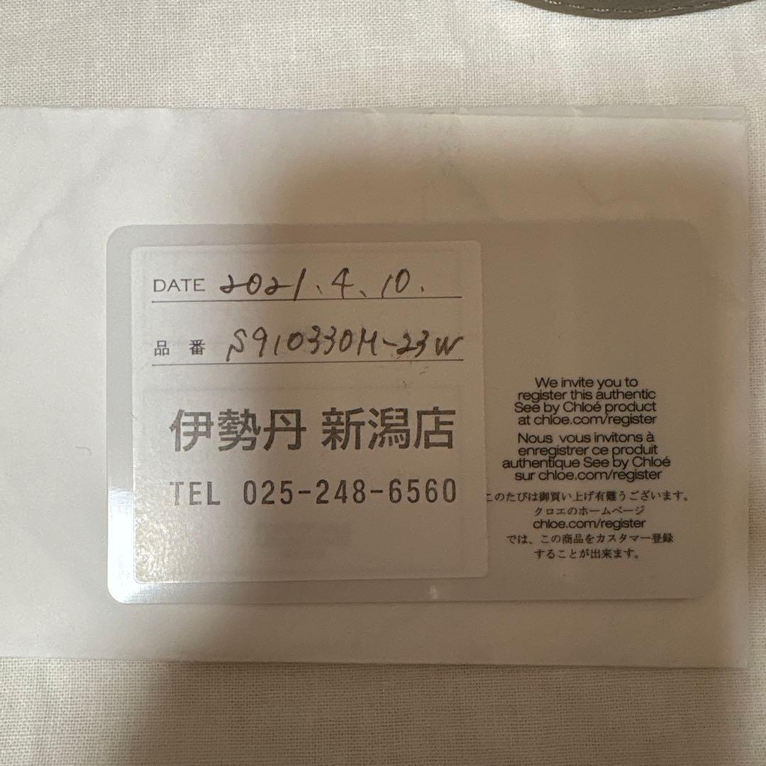 Chloe Hand Shoulder Bag Tote Purse 2way Leather Greige Authentic