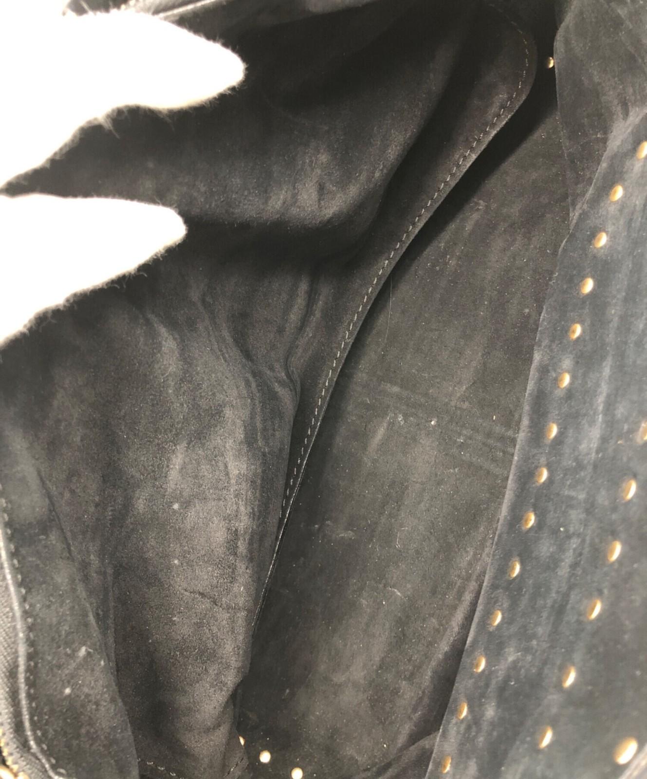 CELINE Hand Bag Tote Purse Black Authentic