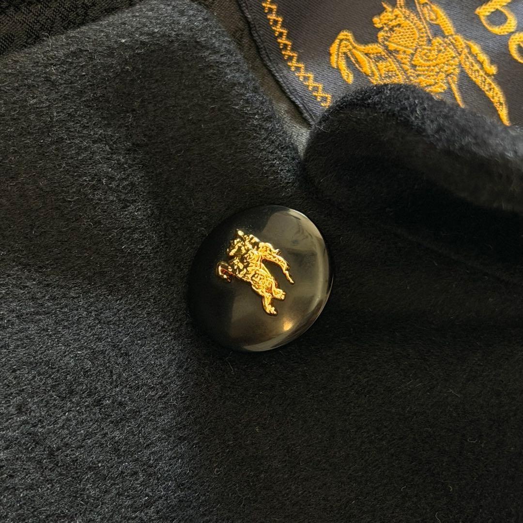 BURBERRYS Long Coat Asian fit 2XL US size XL Black Authentic