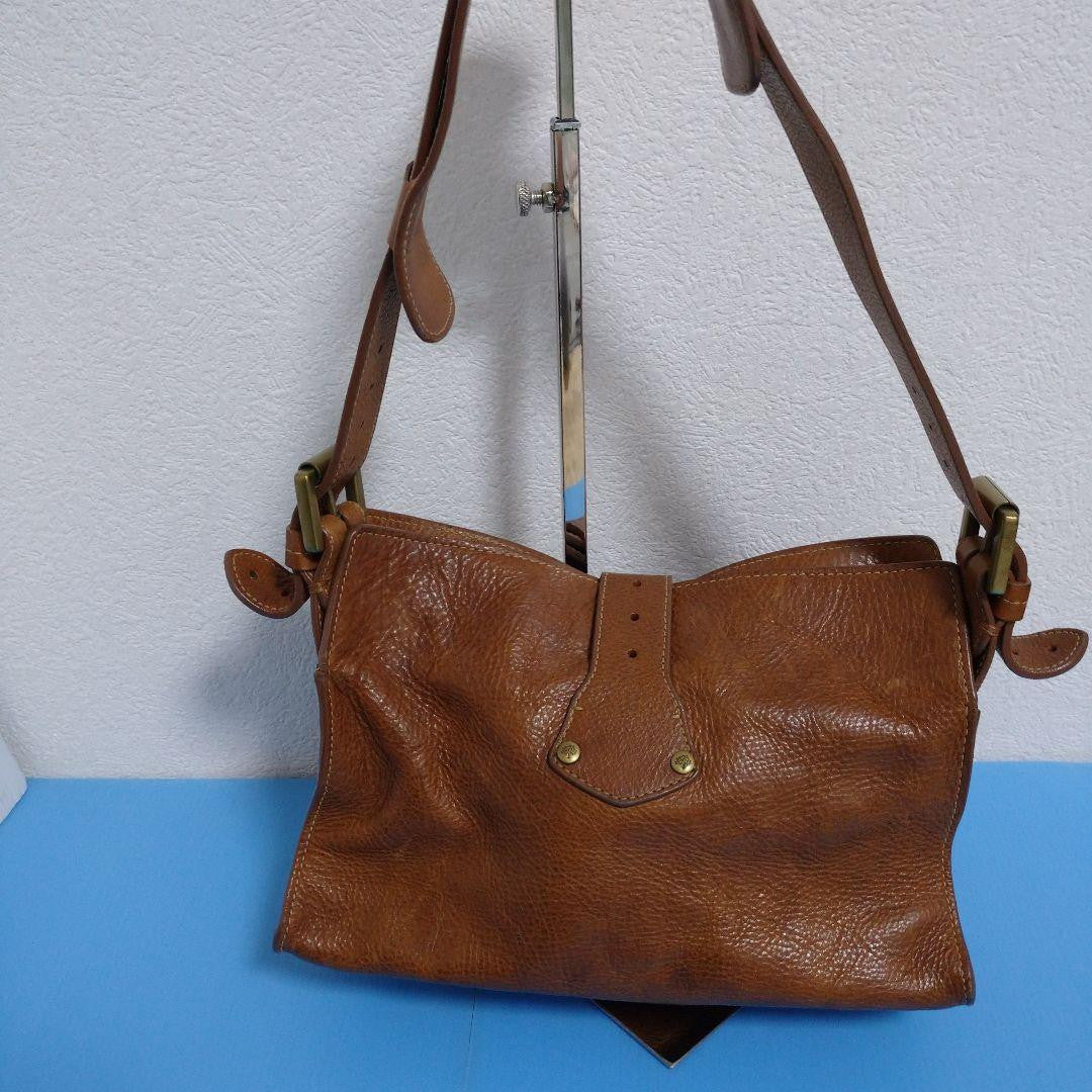 MULBERRY Shoulder Bag Purse Leather Brown Authentic