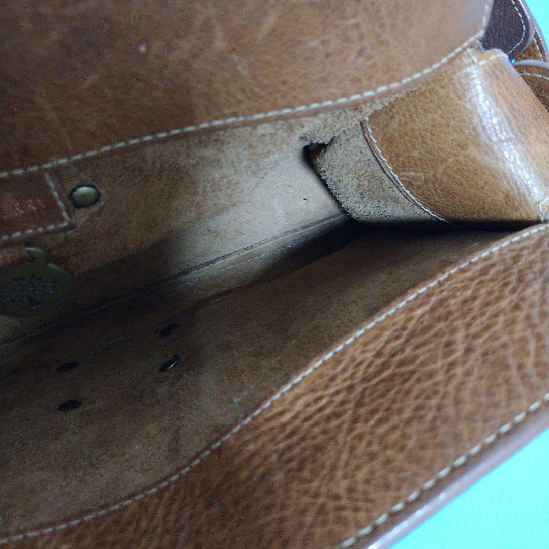 MULBERRY Shoulder Bag Purse Leather Brown Authentic