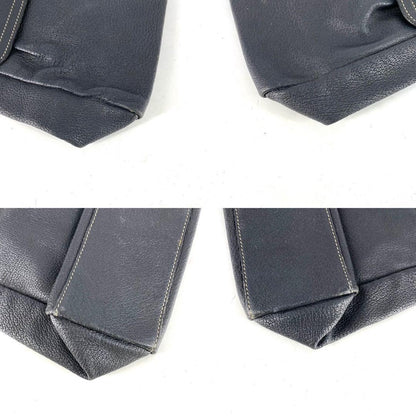 LOEWE Shoulder Bag Purse Anagram Leather Black Authentic