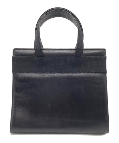 Salvatore Ferragamo Hand Bag Tote Purse Vara Leather Black Authentic