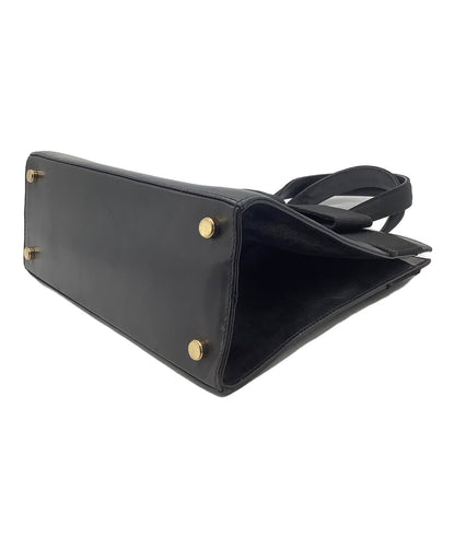 Salvatore Ferragamo Hand Bag Tote Purse Vara Leather Black Authentic