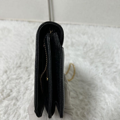 GIVENCHY Shoulder Bag Purse 4G Leather Black Authentic