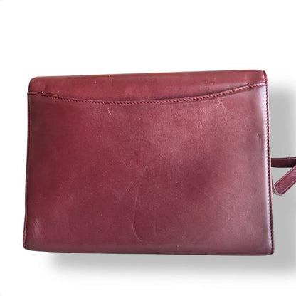GIVENCHY Shoulder Bag Purse 4G Leather Red Authentic