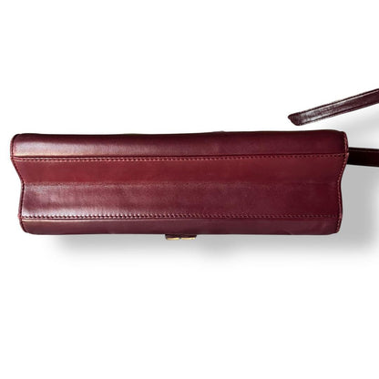GIVENCHY Shoulder Bag Purse 4G Leather Red Authentic