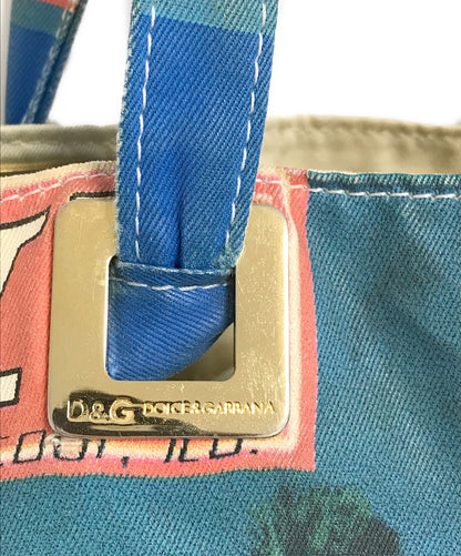 Dolce & Gabbana Hand Bag Tote Purse Multicolor Authentic