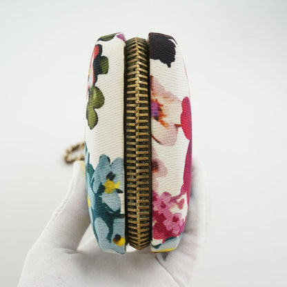 Dolce & Gabbana Accessory Pouch Second Bag Leather Canvas Multicolor Authentic