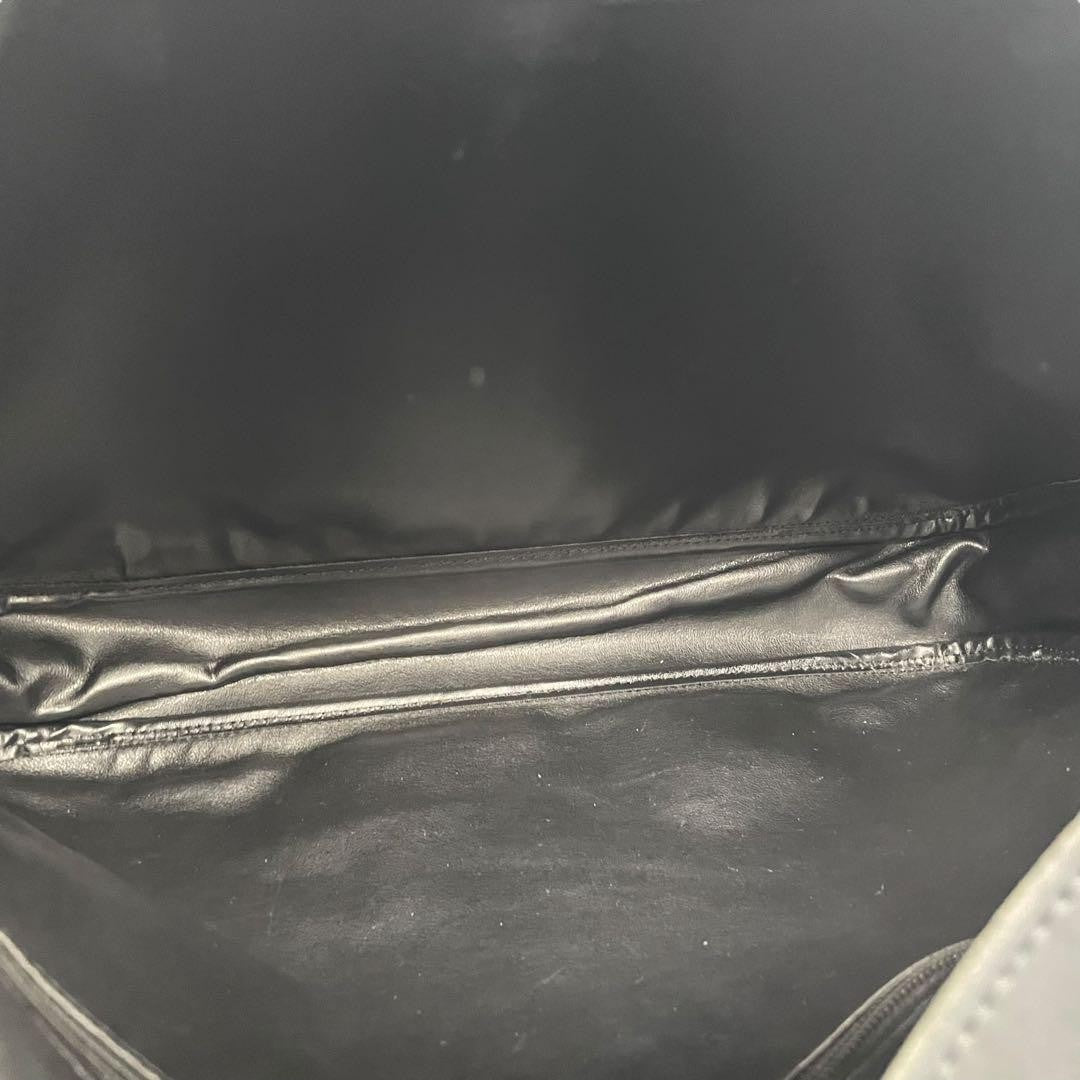 Longchamp Shoulder Bag Purse Leather Black Authentic