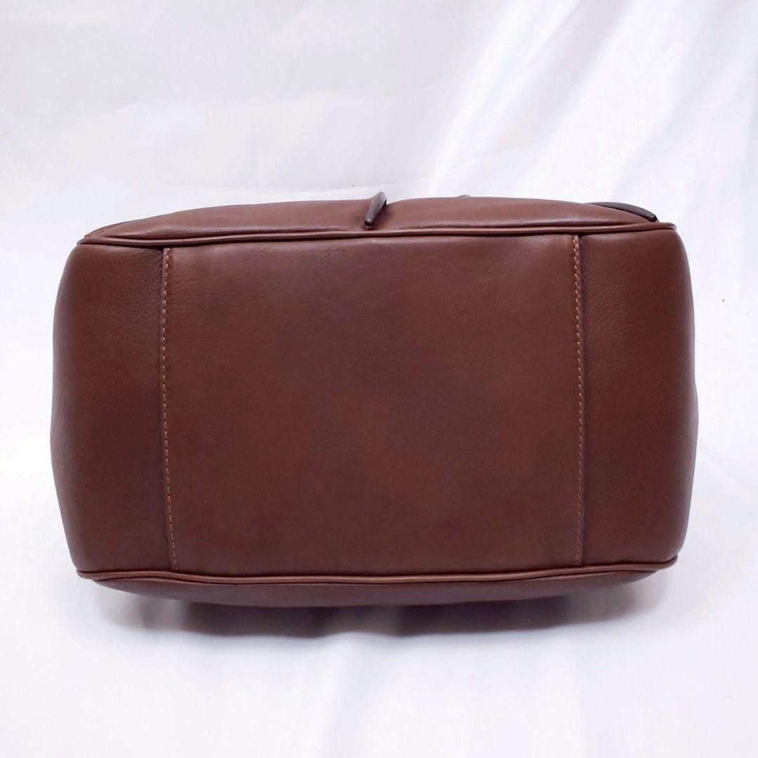 CELINE Hand Bag Tote Purse Leather Brown Authentic
