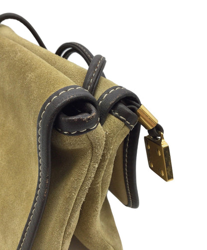 LOEWE Shoulder Bag Purse Anagram Beige Authentic