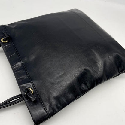 LOEWE Hand Bag Tote Purse Anagram Leather Black Authentic