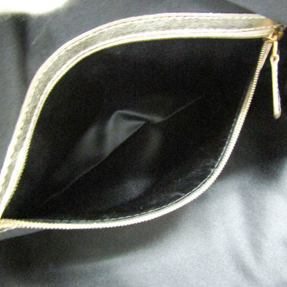 Valentino Garavani Shoulder Bag Purse Leather Black Champagne Gold Authentic
