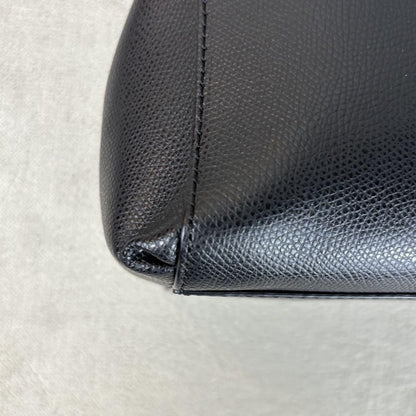 COACH Hand Shoulder Bag Tote Purse 2way Leather Black Authentic