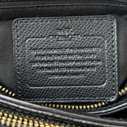 COACH Hand Shoulder Bag Tote Purse 2way Leather Black Authentic