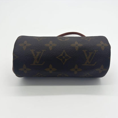 Louis Vuitton Accessory Pouch Hand Pouch Monogram PVC Leather Brown Authentic