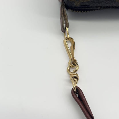 Louis Vuitton Accessory Pouch Hand Pouch Monogram PVC Leather Brown Authentic