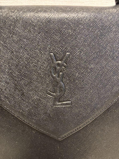 Saint Laurent Hand Bag Tote Purse YSL Cassandra Black Authentic