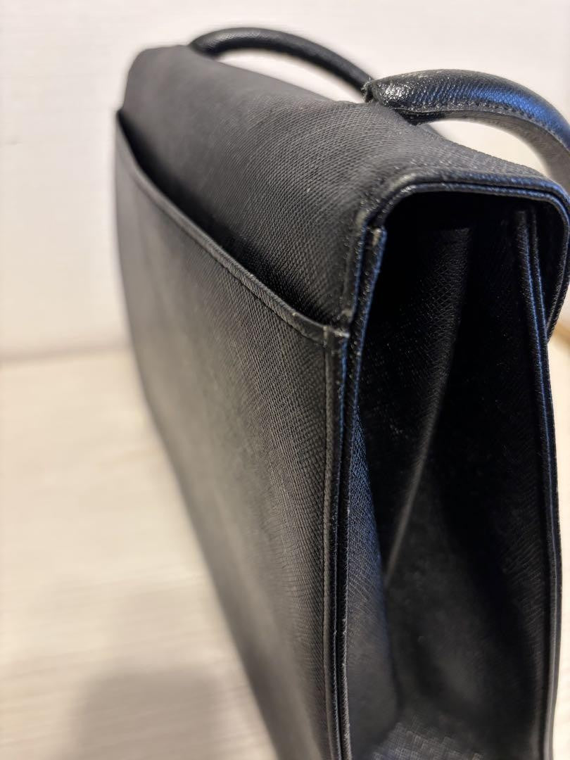 Saint Laurent Hand Bag Tote Purse YSL Cassandra Black Authentic