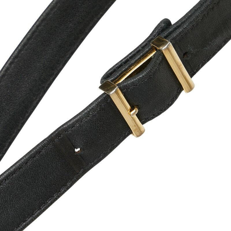 GIVENCHY Shoulder Bag Purse 4G Leather Black Authentic