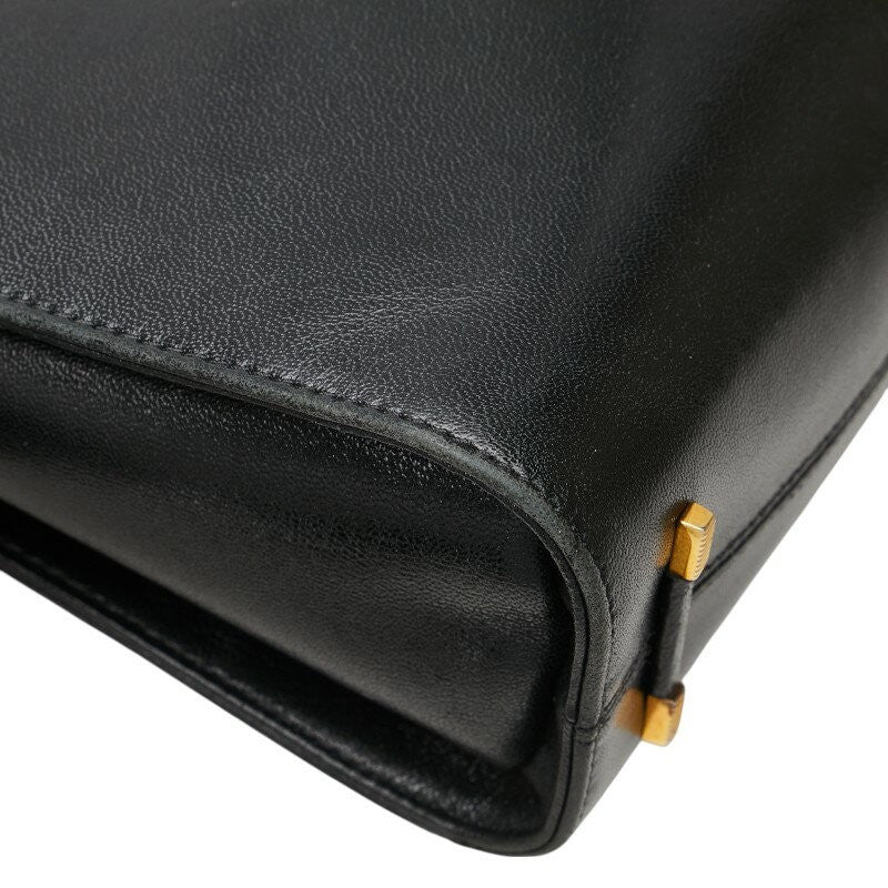GIVENCHY Shoulder Bag Purse 4G Leather Black Authentic