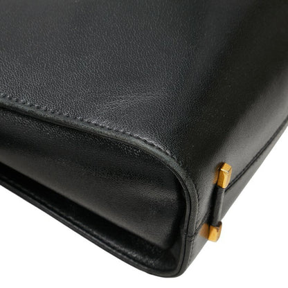 GIVENCHY Shoulder Bag Purse 4G Leather Black Authentic