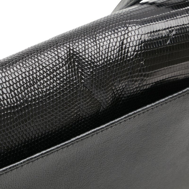 GIVENCHY Shoulder Bag Purse 4G Leather Black Authentic