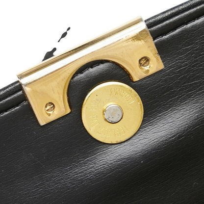 GIVENCHY Shoulder Bag Purse 4G Leather Black Authentic