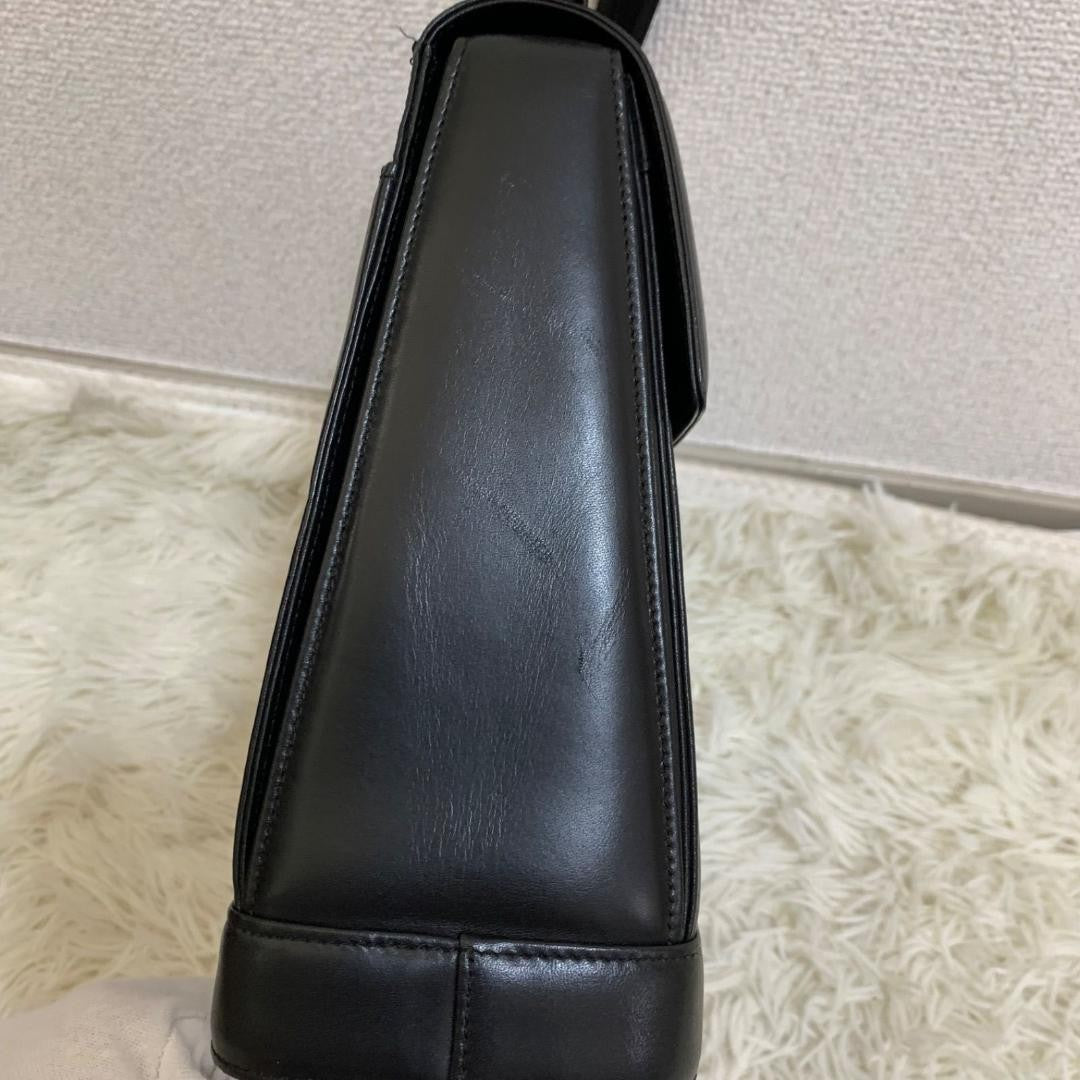 GIVENCHY Hand Bag Tote Purse 4G Leather Black Authentic
