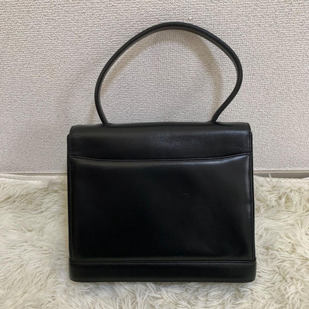 GIVENCHY Hand Bag Tote Purse 4G Leather Black Authentic
