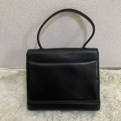 GIVENCHY Hand Bag Tote Purse 4G Leather Black Authentic