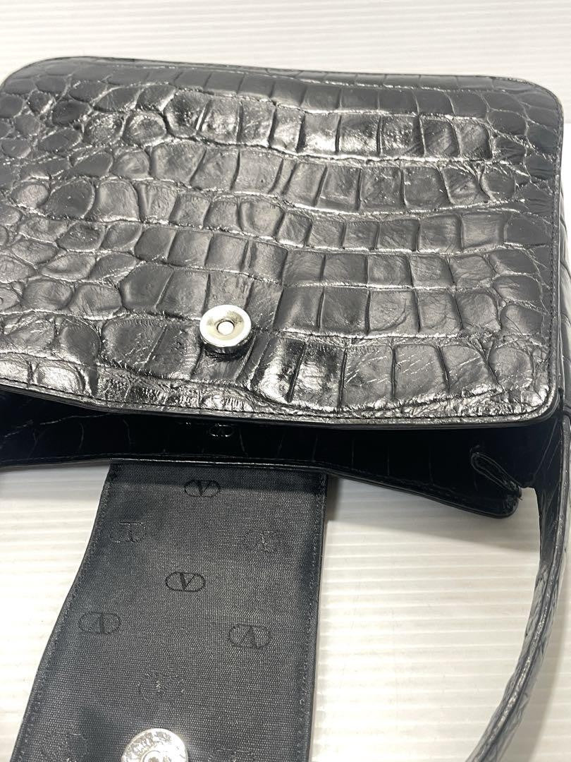 Valentino Garavani Hand Bag Tote Purse Leather Authentic
